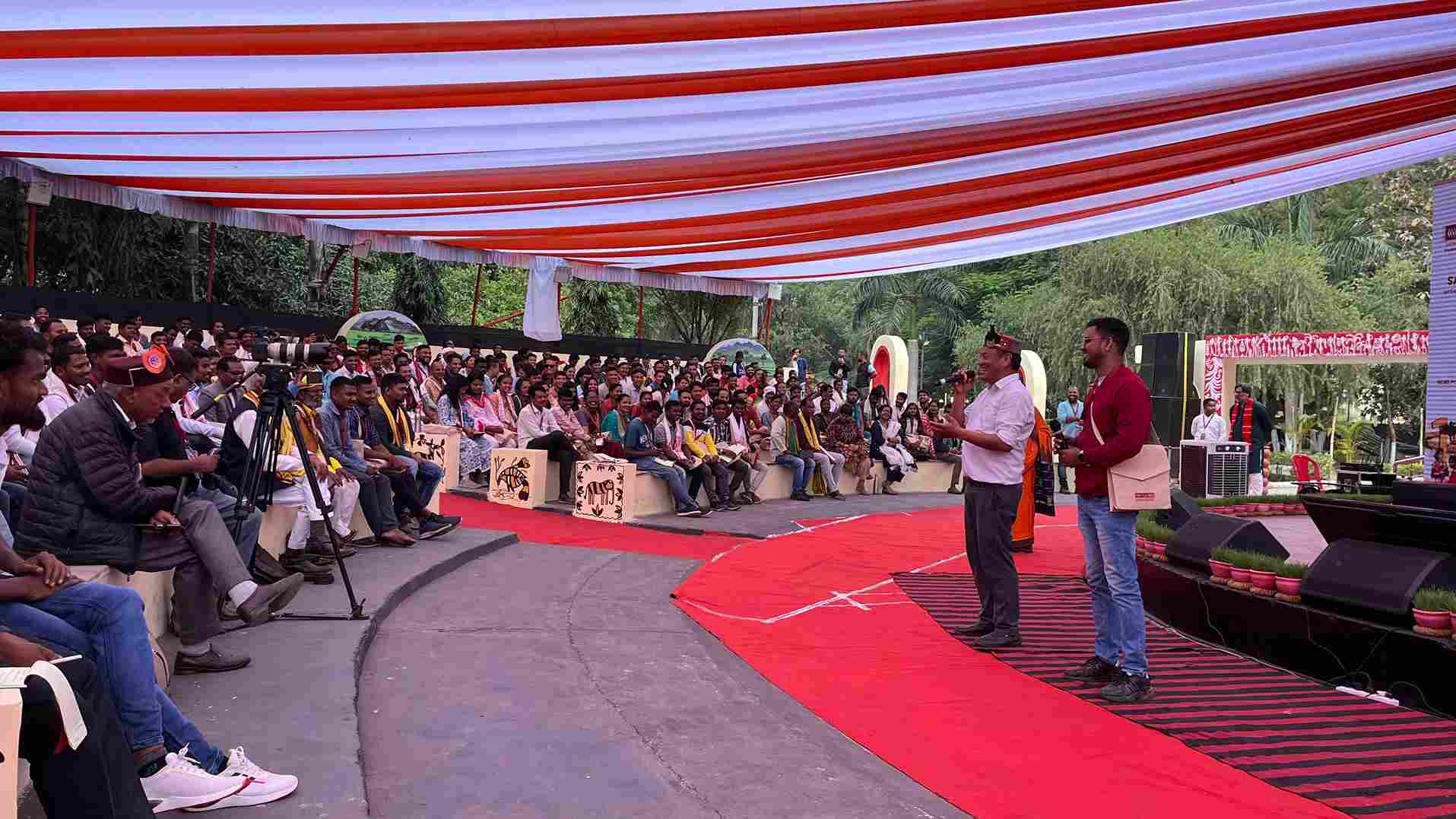 Participants at the Akhra event in Samvaad