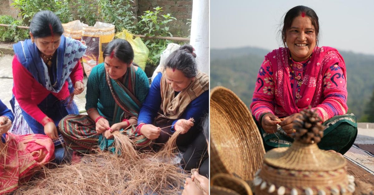 These rural women in Champawat has taken up the responsibility to work on the root cause of forest fire -- pine tree waste.