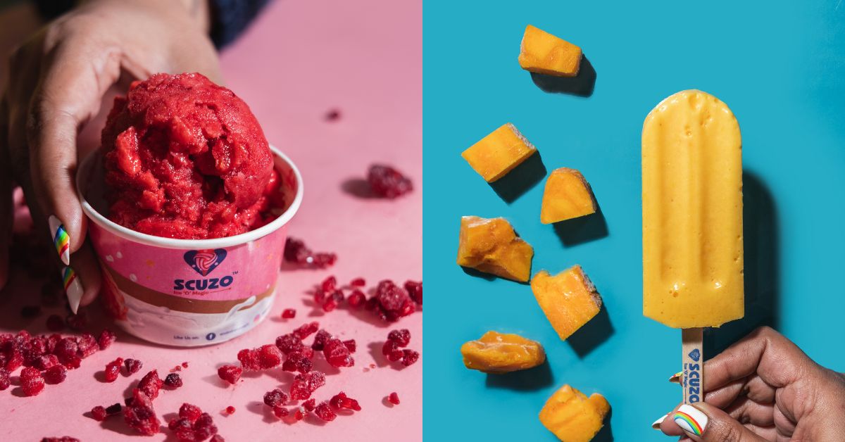 Scuzo specialises in ice popsicles and gelato