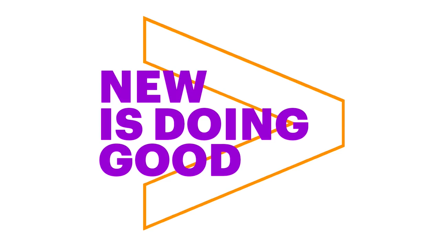 new is doing good logo